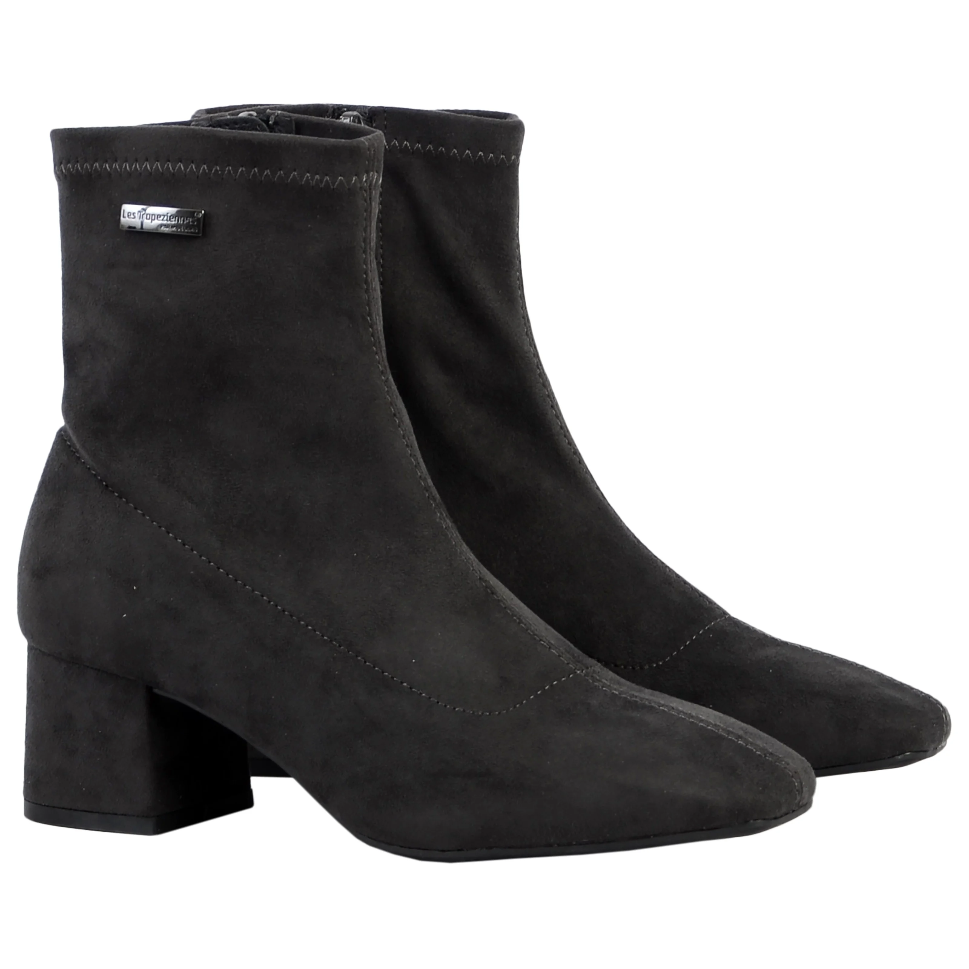 Bottines en cuir Daniela | Gris