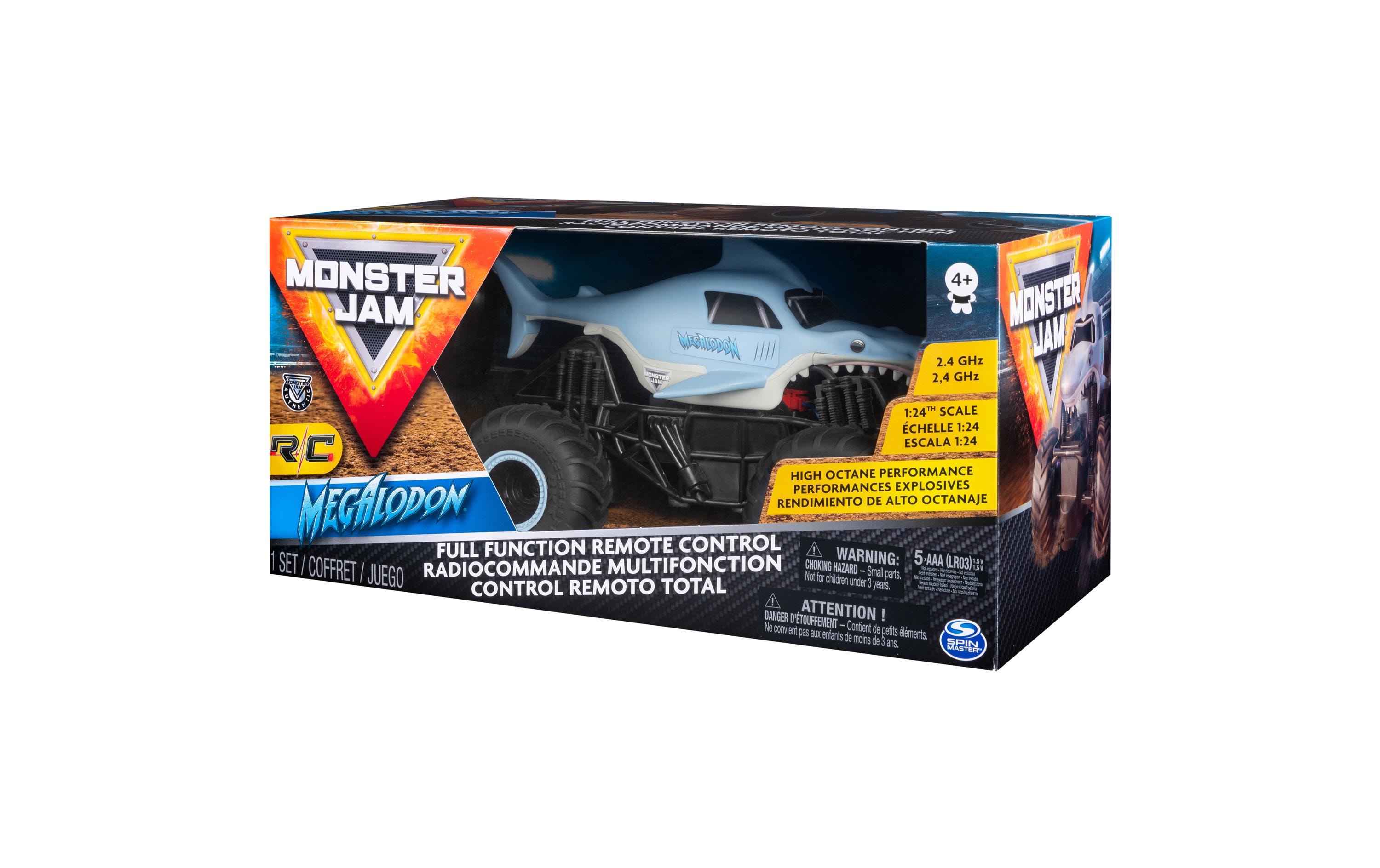 Spielzeug R/C Monster Jam Megalodon 1:24Offiziell lizenzierter Monster Jam Truck
