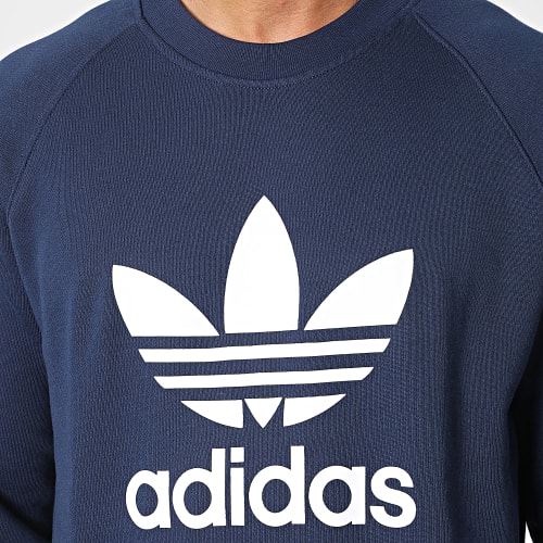 Sweat Crewneck Trefoil IM4502 Bleu Marine