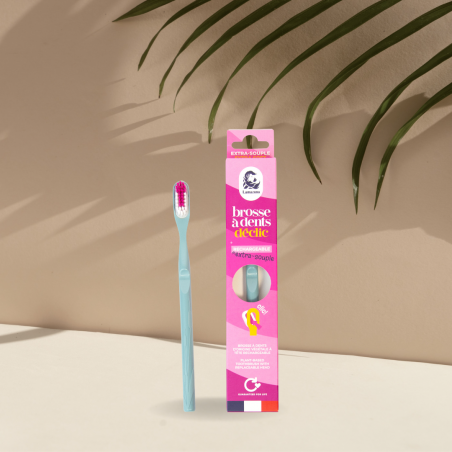 Lamazuna Brosse à dents rechargeable Bleu orage - Extra souple