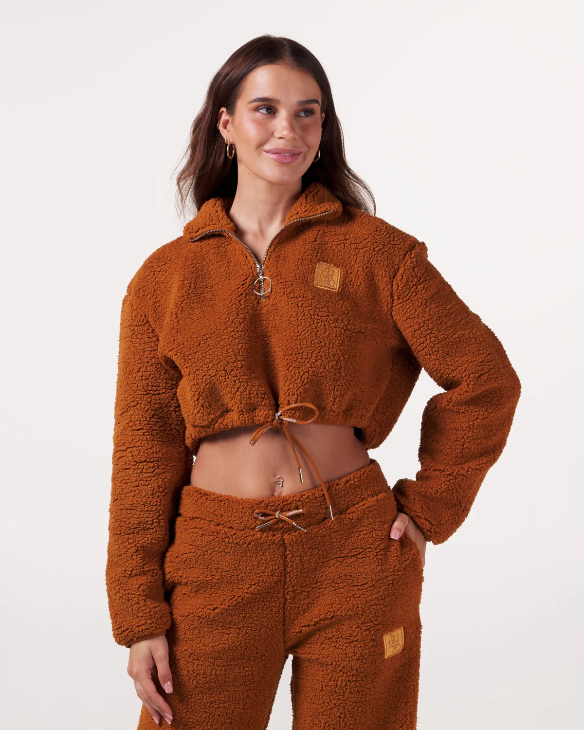 Bumpro Soft Teddy 1\2 Zip Pecan