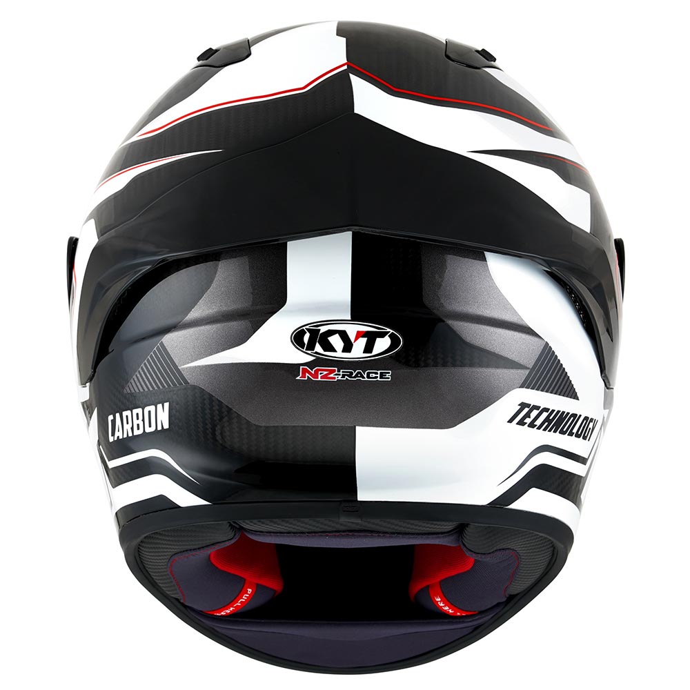 kyt - Casque NZ-Race Carbon Competition Noir / Blanc