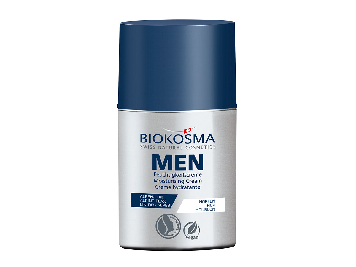 BIOKOSMA MEN Feuchtigkeitscreme<br>50 ml, Dispenser, Creme