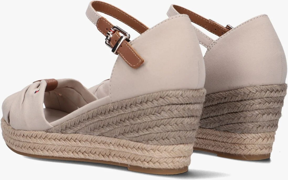 TOMMY HILFIGER beige tommy hilfiger espadrilles basic open toe mid wedge