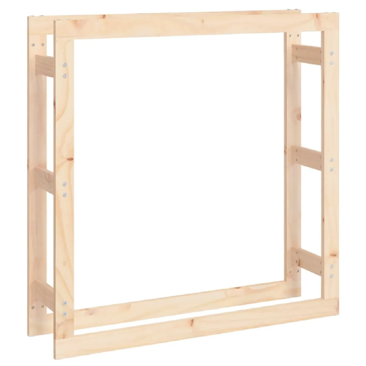 vidaXL Support pour bois de chauffage 100x25x100 cm - Bois de pin