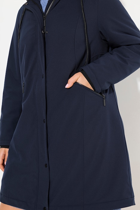 HYPRAR Funktionsjacke, wasserabweisend, verstellbarer Kapuze