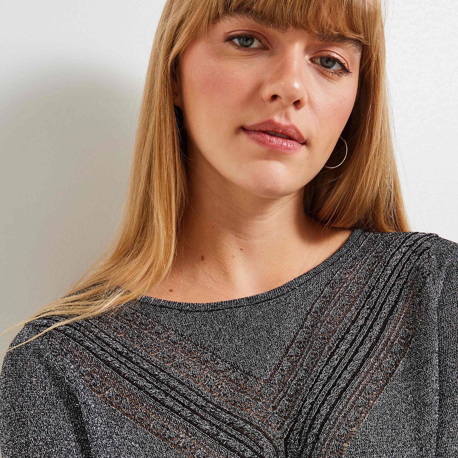 Pull scintillant femme
