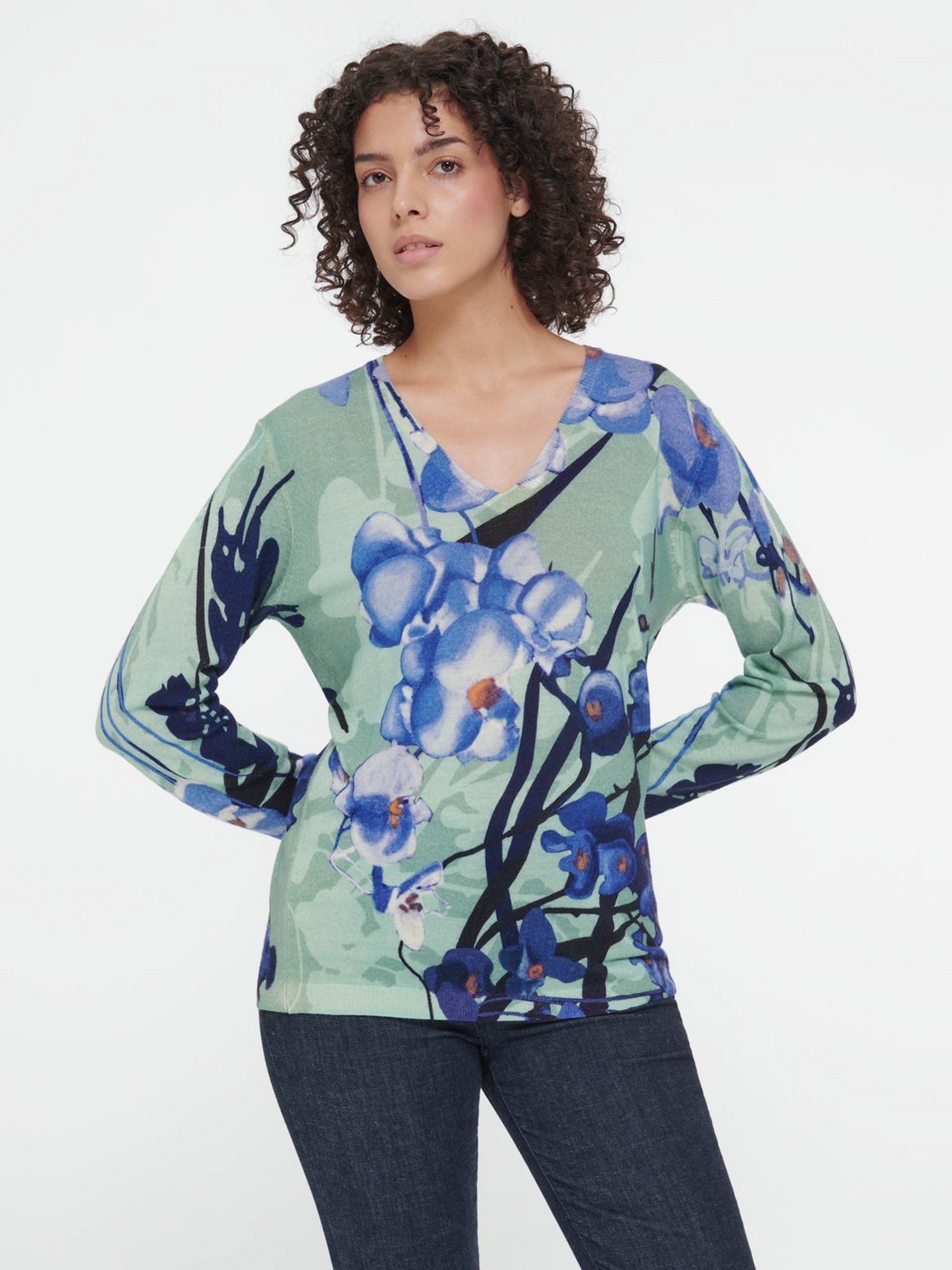 Pullover mit V-Ausschnitt