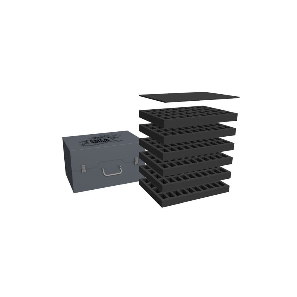 Rangement Safe & Sound - Boîte d'Armée pour 240 Figurines (Socles 25mm)