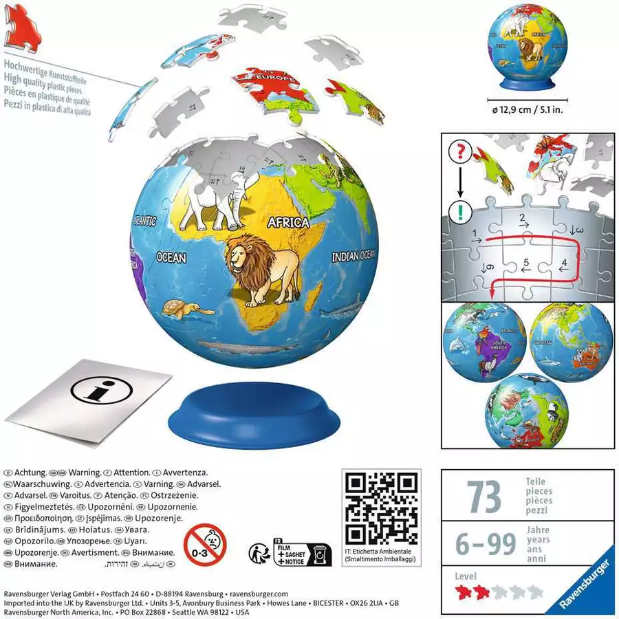 Ravensburger Puzzle-Ball Kindererde bunt