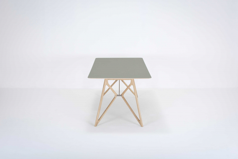 Gazzda Tink Tafel linoleum 220x90 whitewash Dark Olive