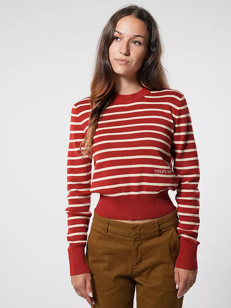 TOMMY HILFIGER Pullover rot