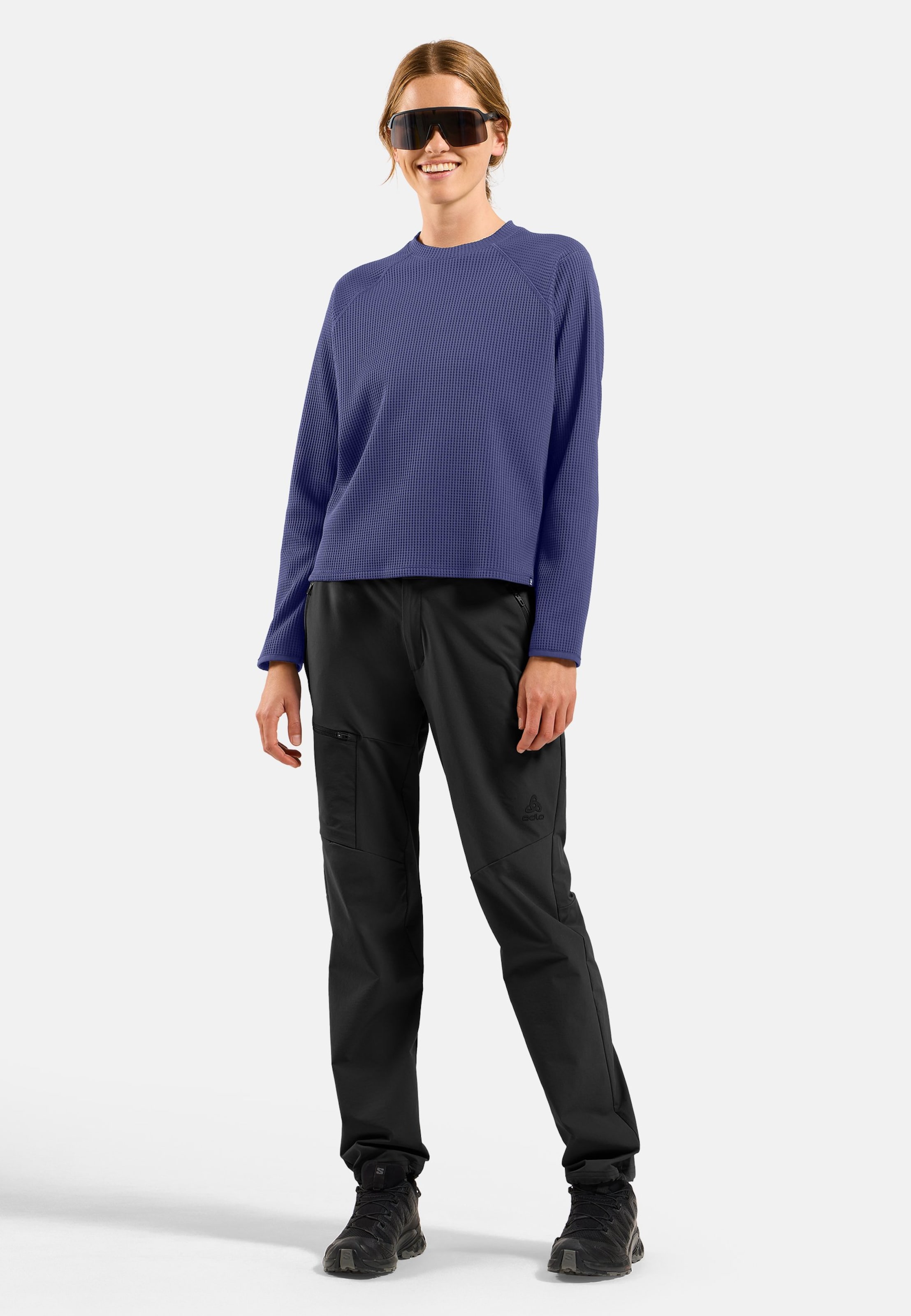 Cubic Multisport Mid Layer mit Rundhalsausschnitt in Skipper Blue