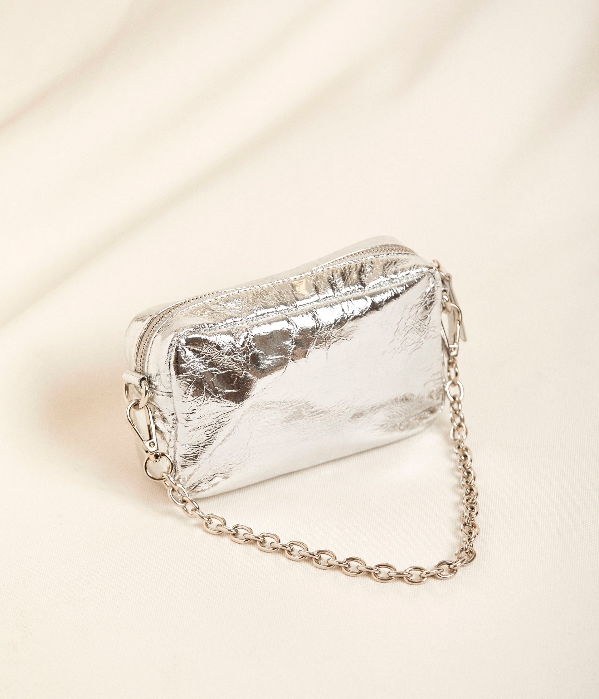 Sac argent Saturne