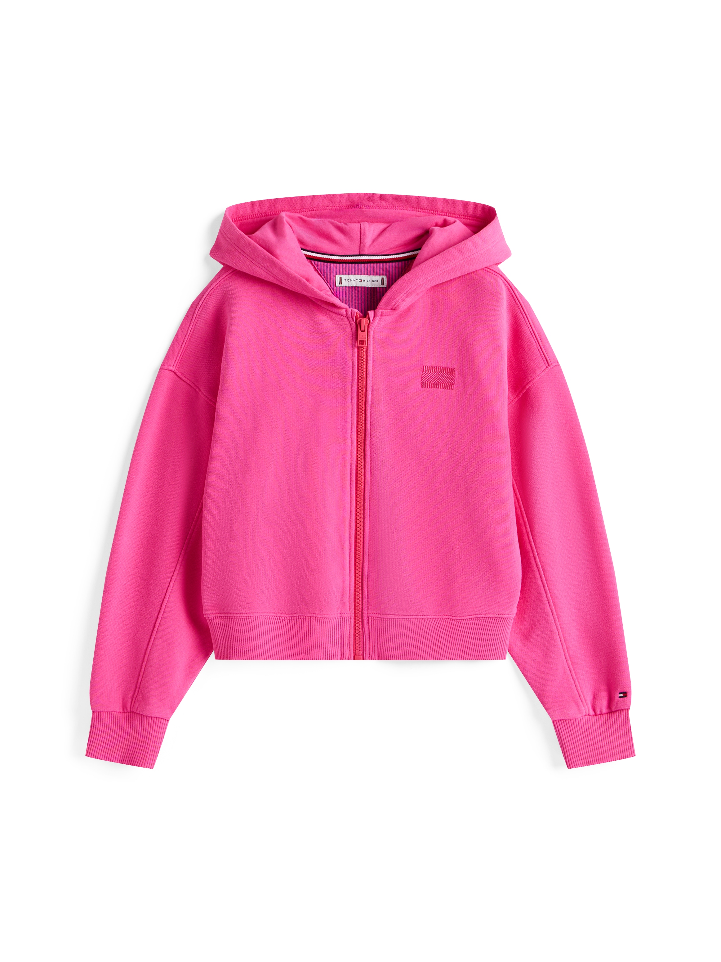 Tommy Hilfiger Kapuzensweatjacke »TOMMY TONAL FLAG HOODIE«, für Kinder bis 16 Jahre, mit Brustdruck