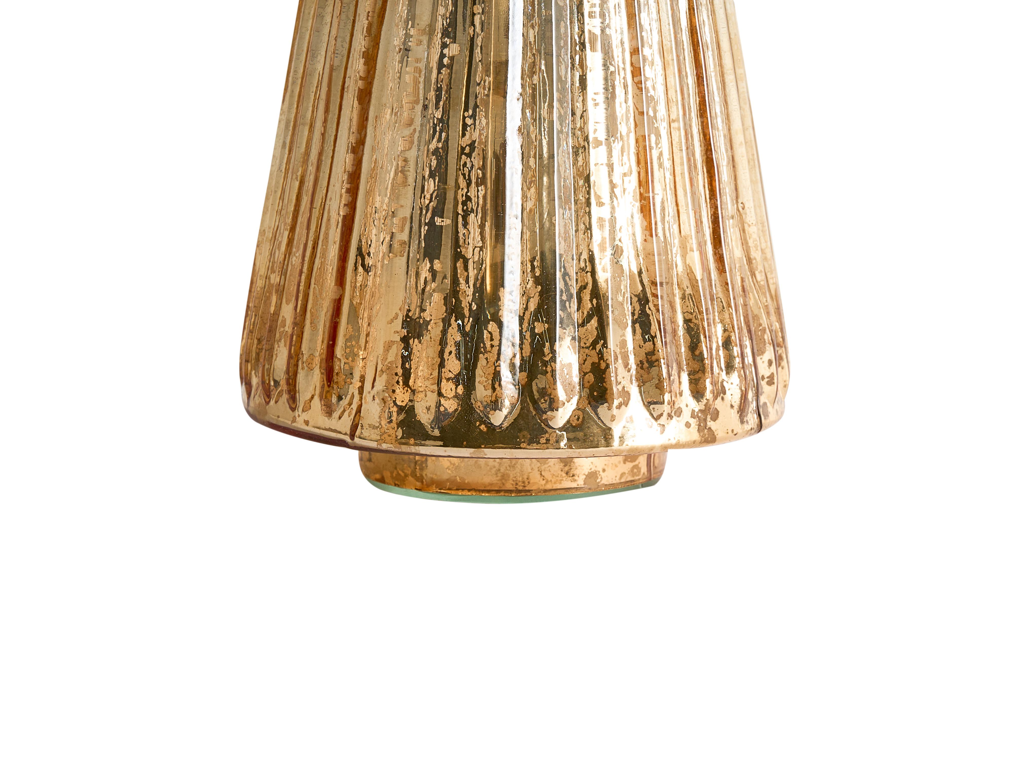 Set van 3 figuren OYEREN Kerstboom 21/29/37 cm Goud