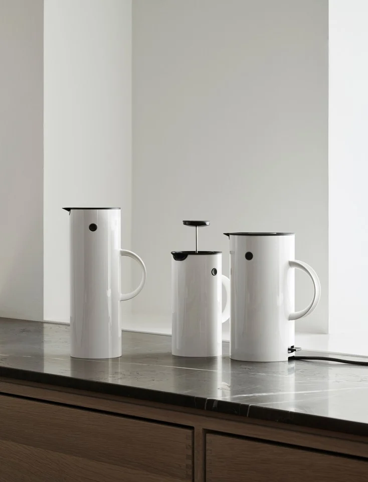 Stelton - EM Stempelkande 1 L - Hvid