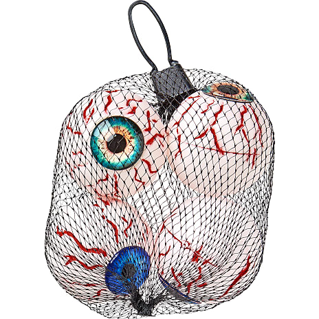 Halloween øjne Ø: 5 cm 4-pak - hvid