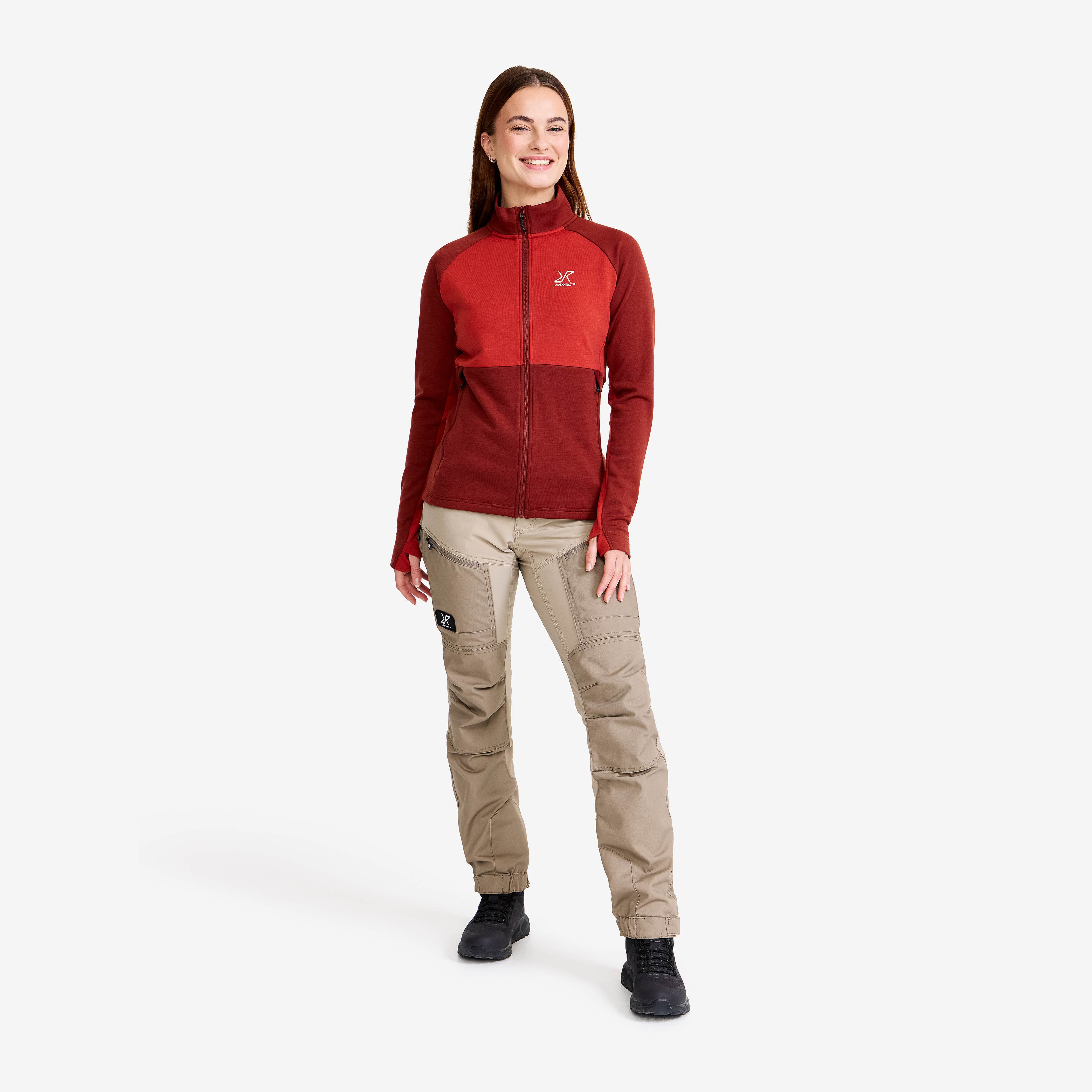 Hill Fleece Dame Fired Brick