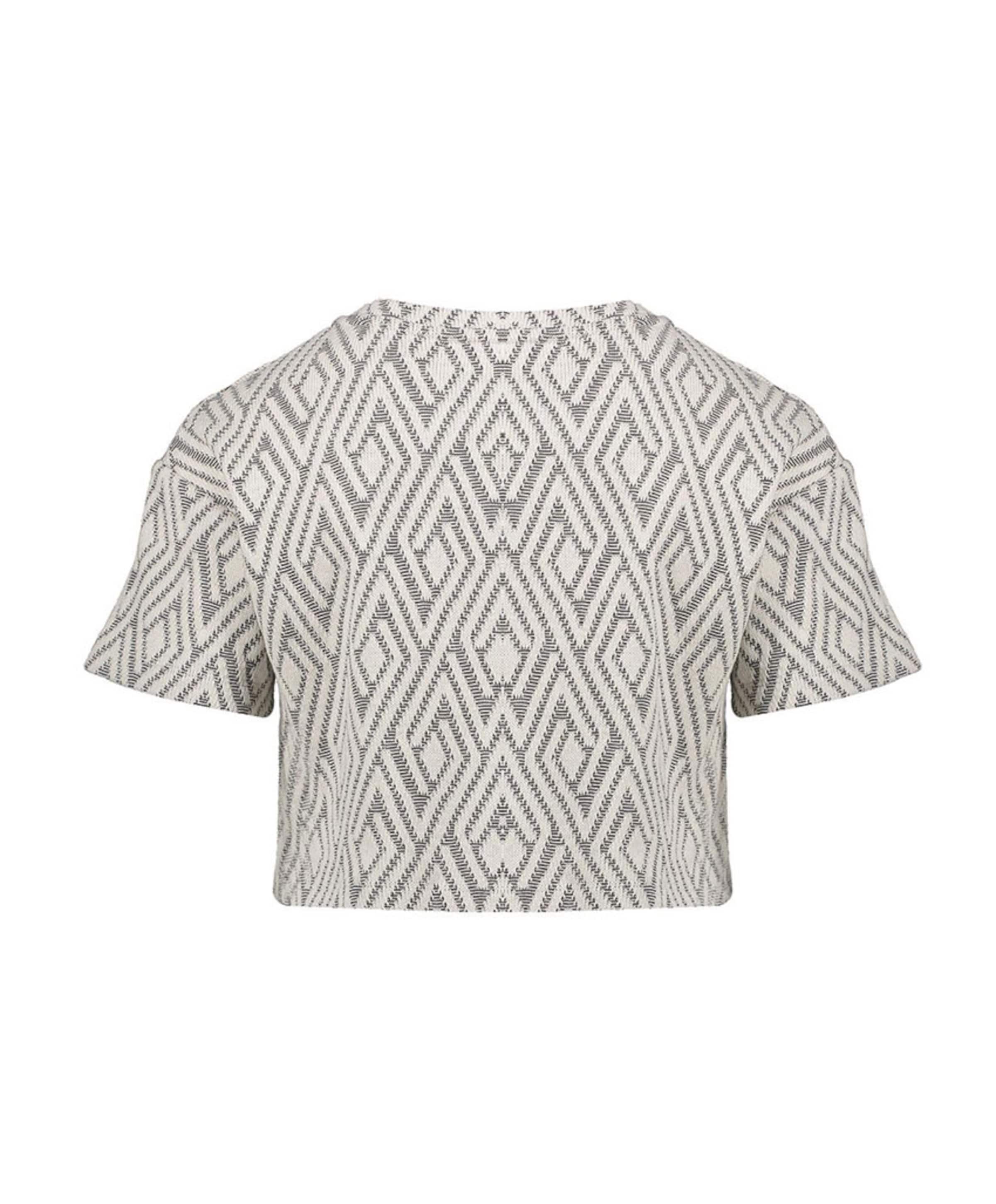 Geisha Meisjes blouse korte mouw zwart