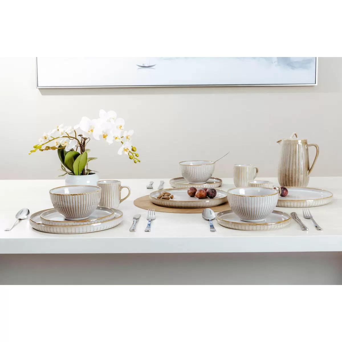Müeslischale James Wood Beige