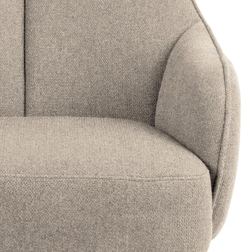 Fauteuil Beige - Zithoogte 40cm - 73x92x98cm - Bertus