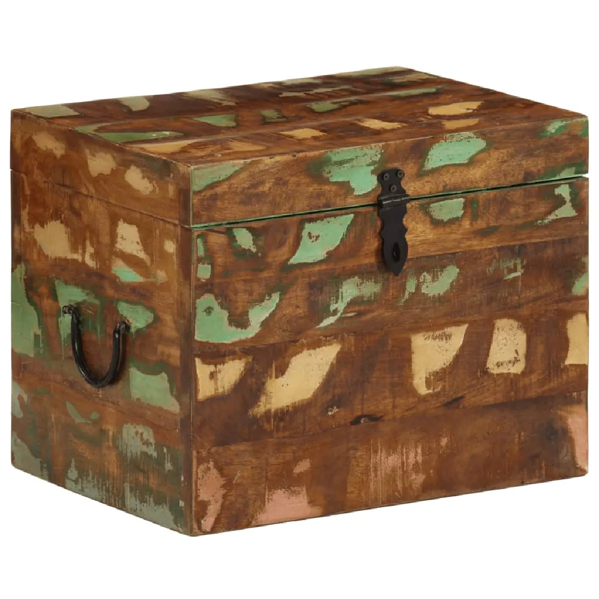 vidaXL Boîtes de rangement Bois de récupération