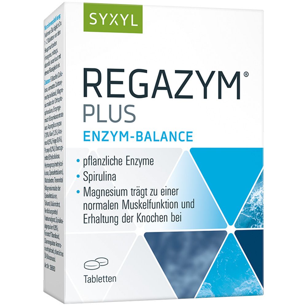 SYXYL REGAZYM® PLUS zur ernährungsphysiologisch sinnvollen Unterstützung für den gesamten Organismus.