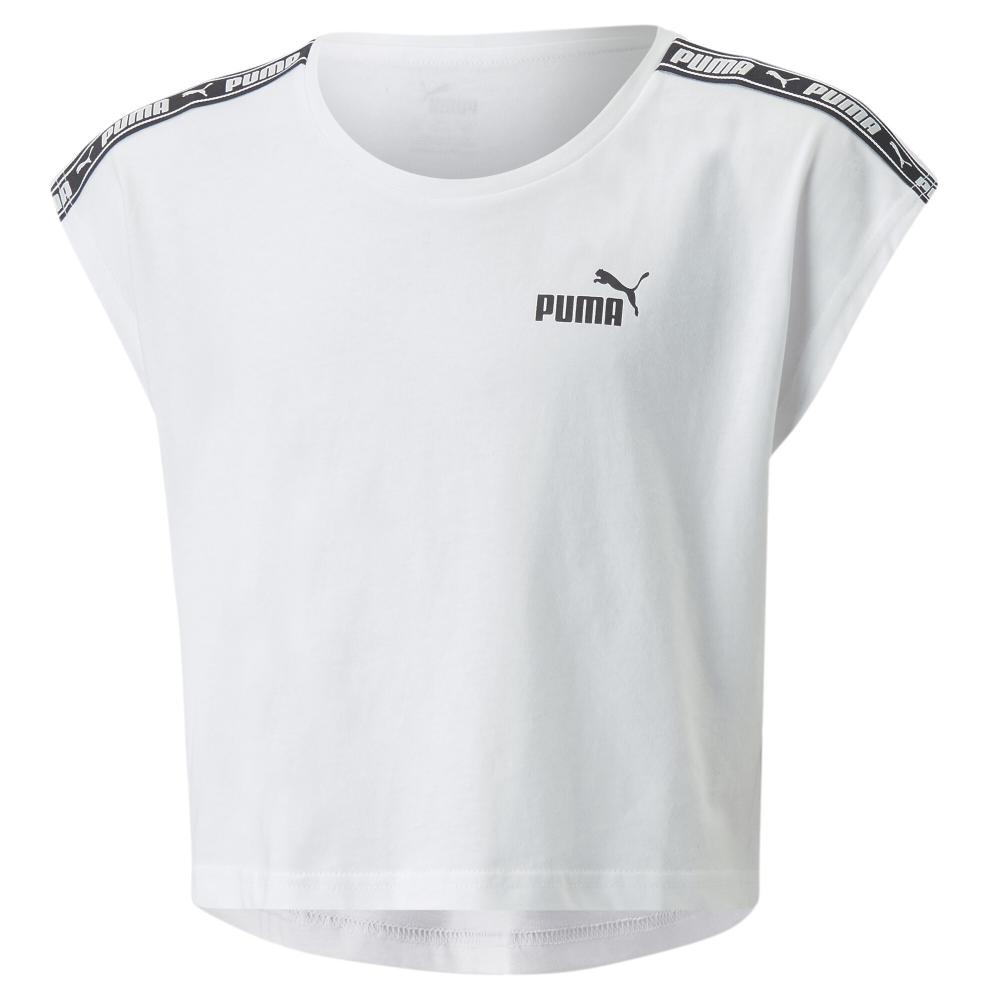 Puma T-shirt Blanc Fille Puma Tape Tee G