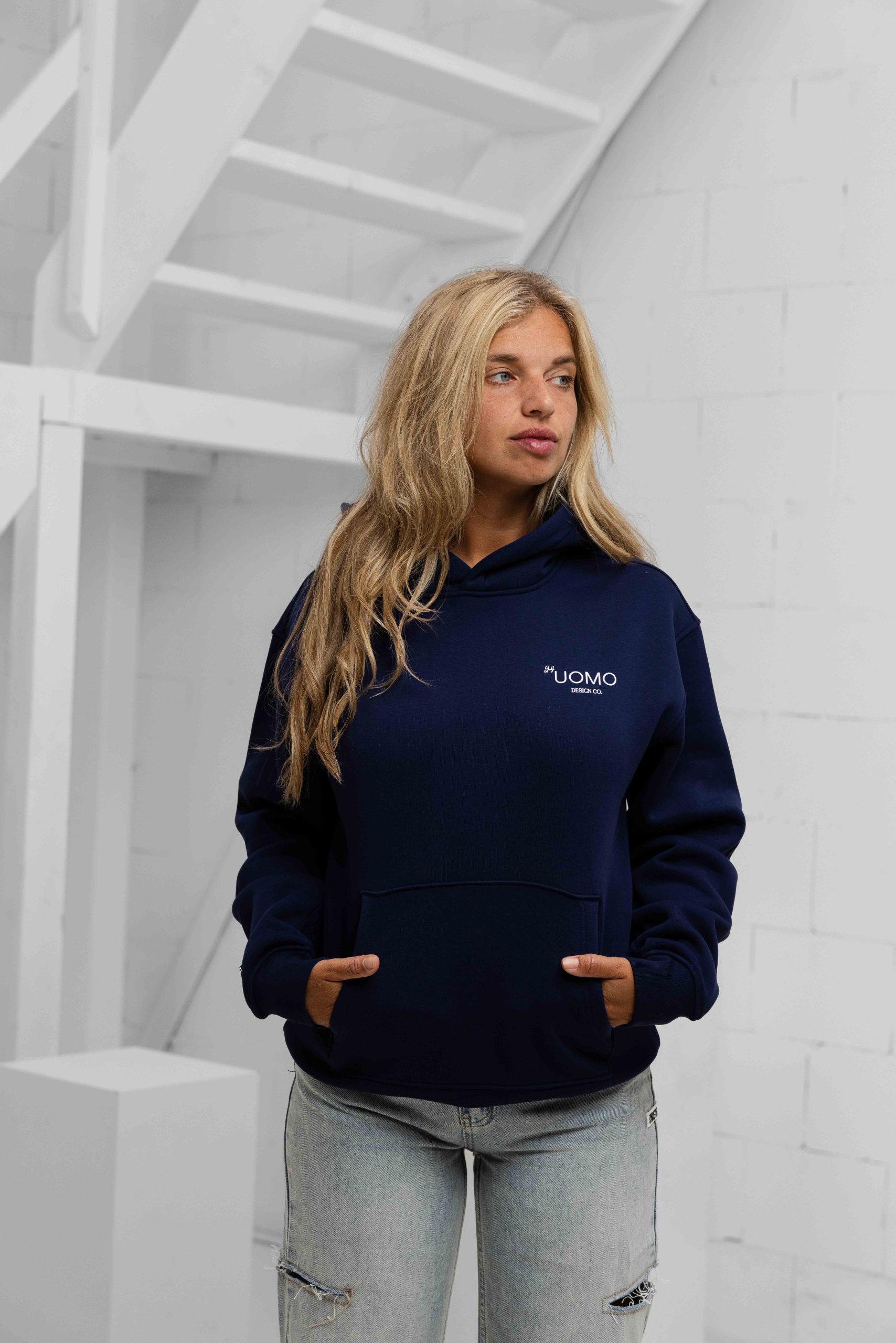 24 Uomo Club 2.0 Hoodie Dames Navy