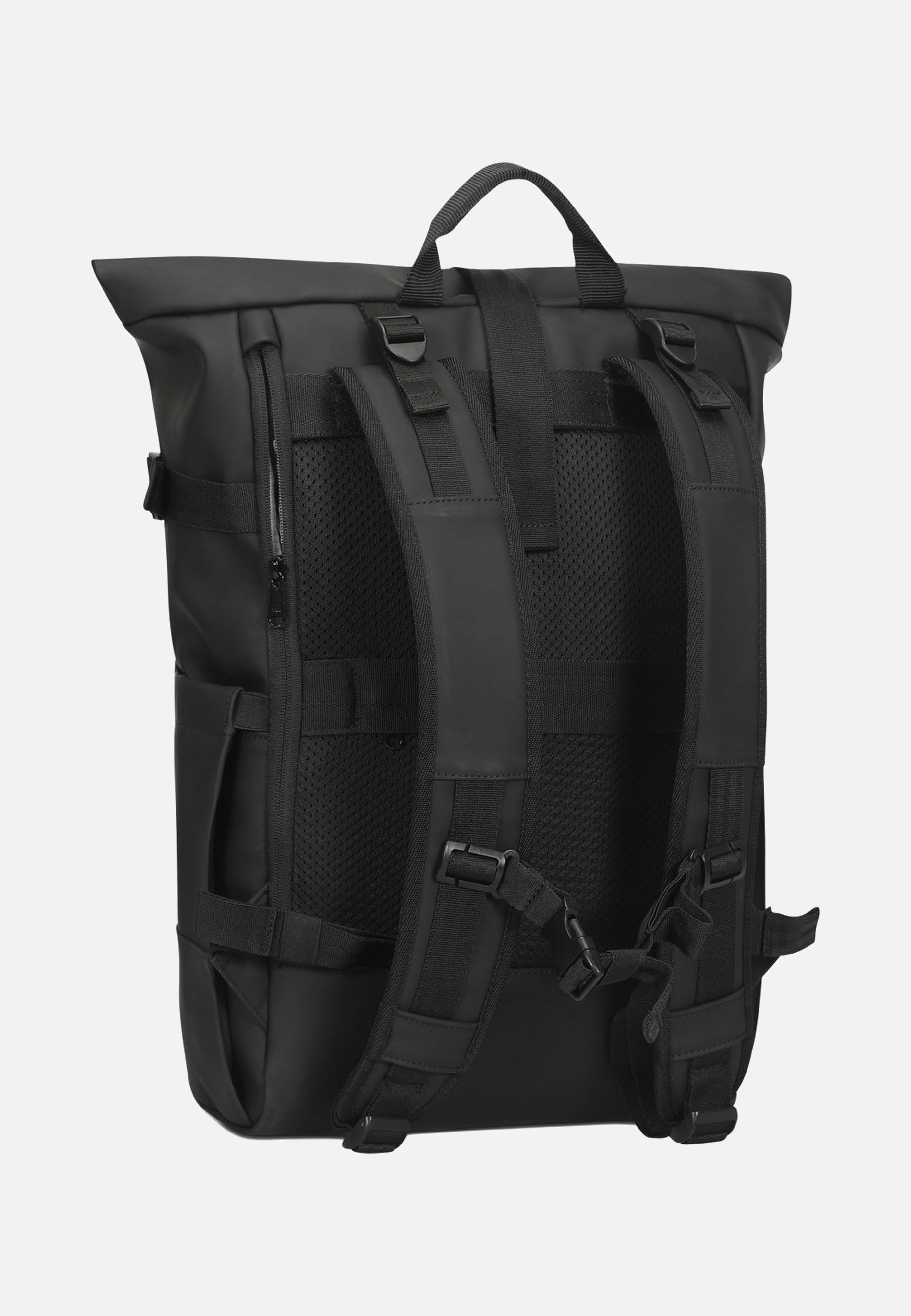 Harvey Large Black - Rolltop Rucksack