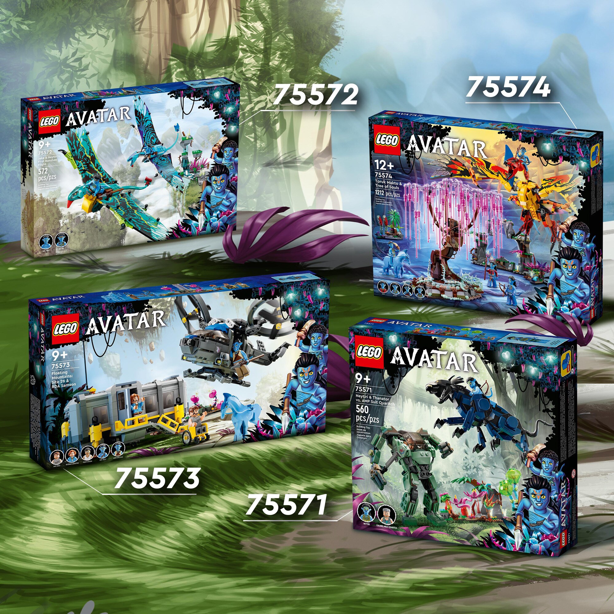 LEGO Konstruktionsspielzeug Avatar Schwebende Berge: Site 26 und RDA Samson
