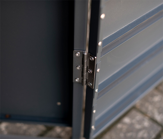 Mülltonnenbox, Stahl, 1er
