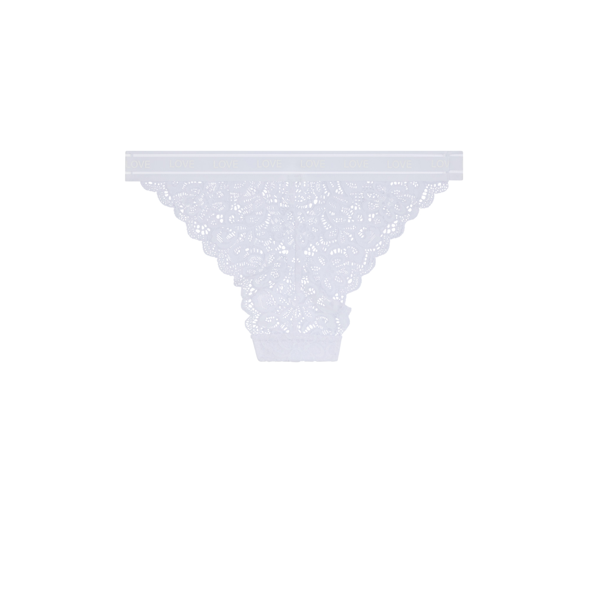 culotte en dentelle et message 