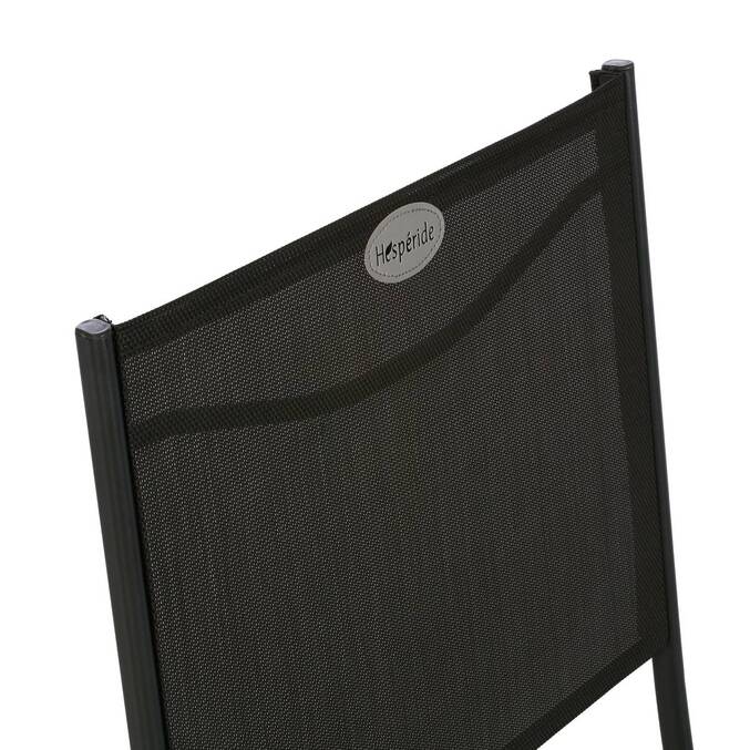 Lot de 4 chaises de jardin pliantes MODULA Anthracite & Graphite