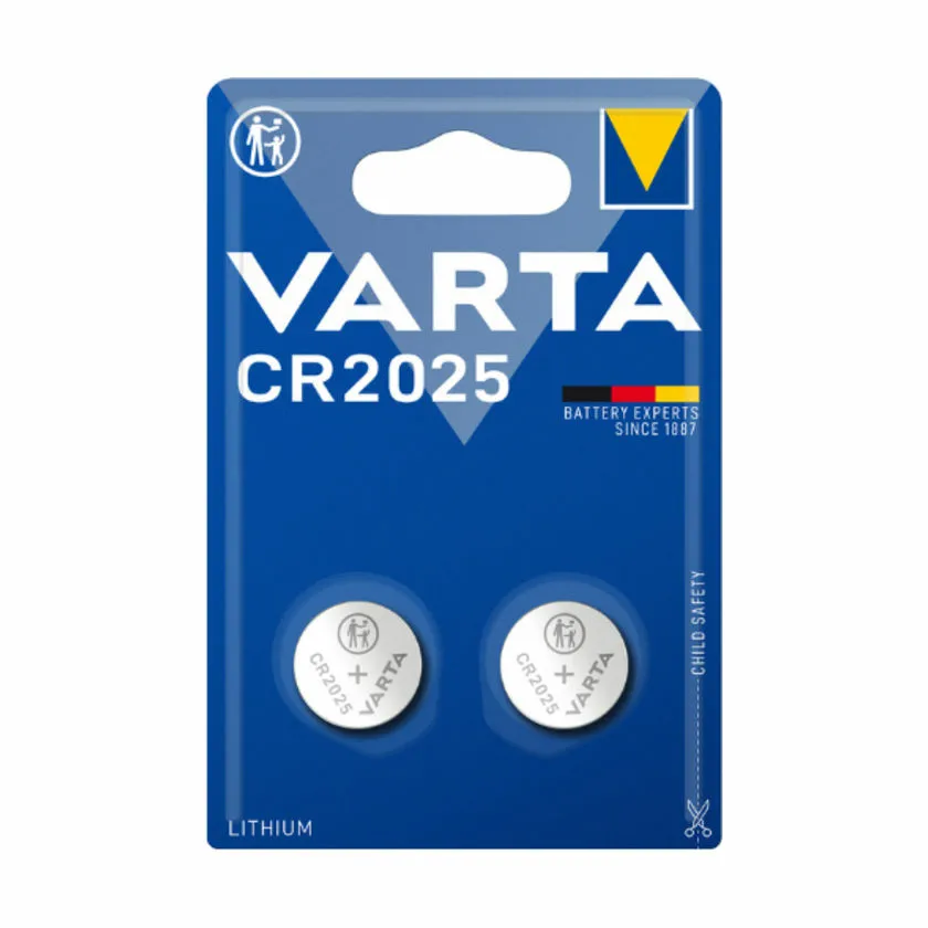 VARTA CR2025 Lithium Batteri - 2 stk.
