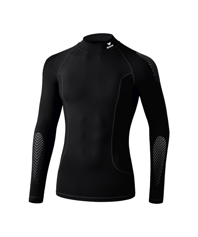 Erima Elemental LS Shirt mit Kragen Kids Schwarz