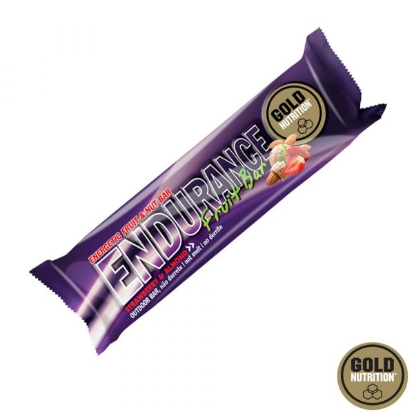 Gold Nutrition Endurance Fruit Bar 40g Morango & Amêndoa