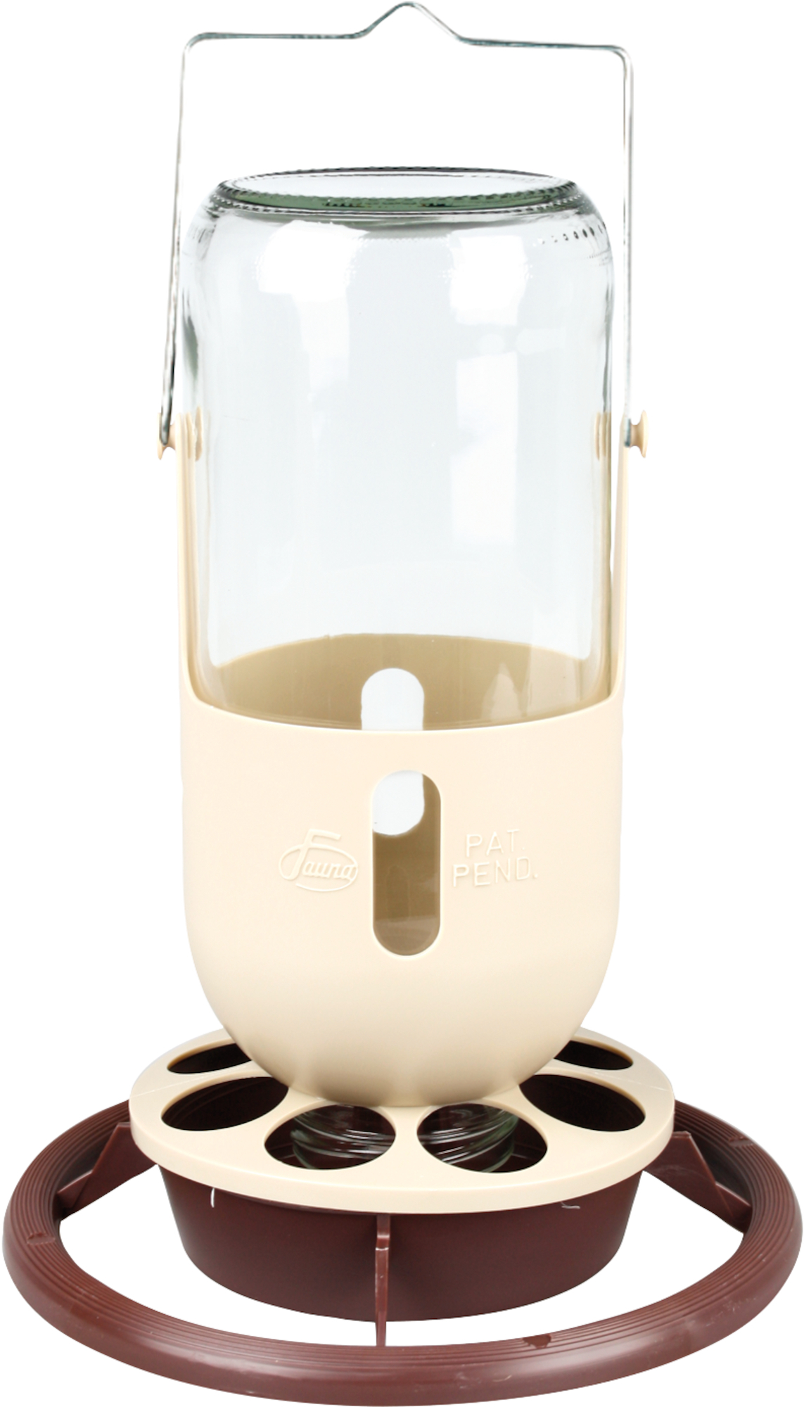 Flamingo f-100774 - Distributeur d'Eau et Nourriture pour Oiseaux avec Support