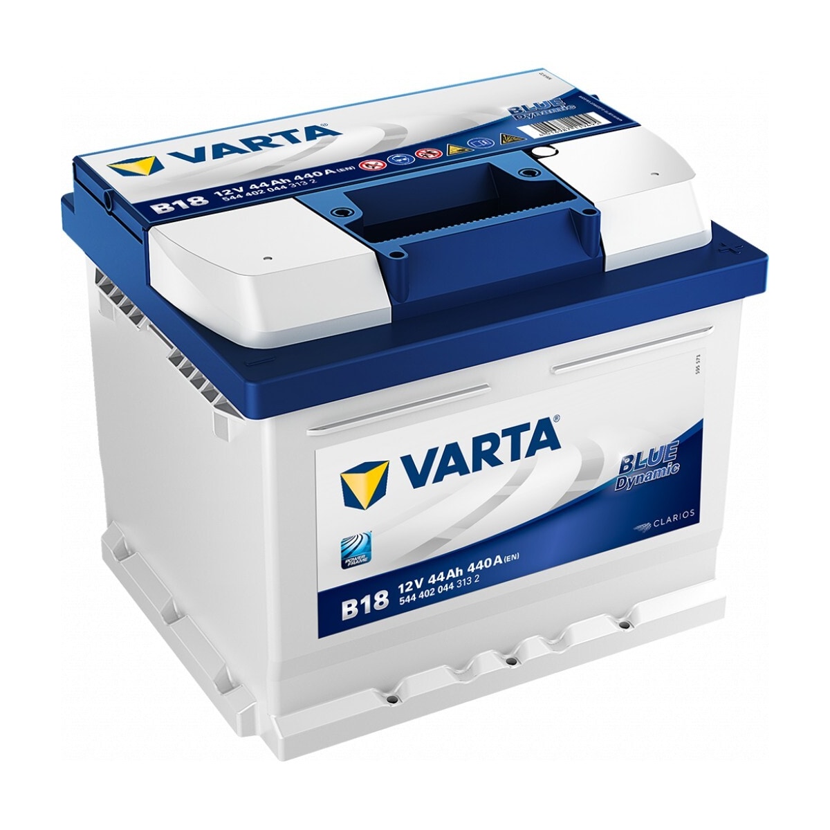 VARTA Blue Dynamic Batteri 12V 44AH 440CCA (207x175x175/175mm) +høyre B18