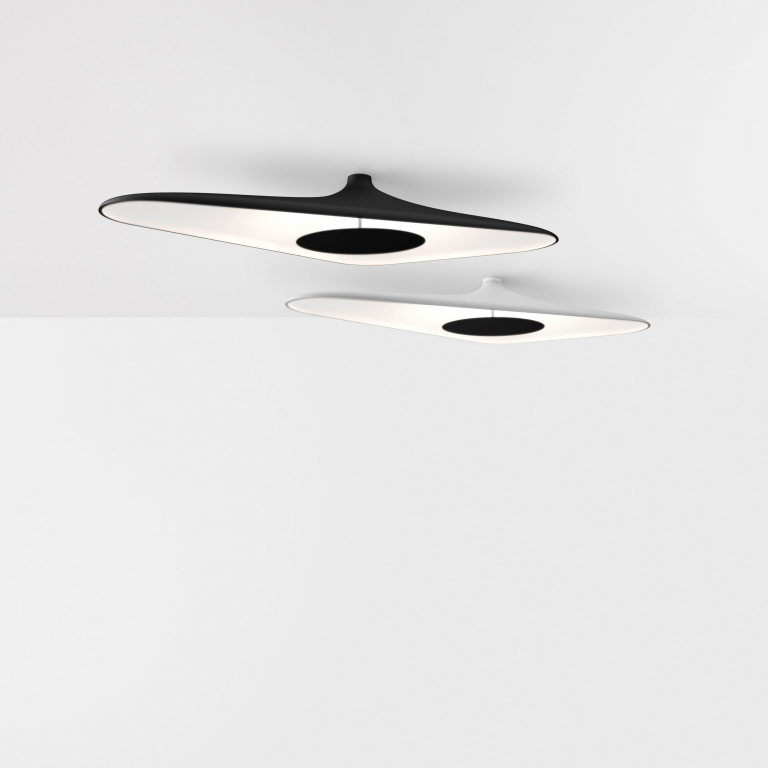 Luceplan Soleil Noir plafondlamp LED zwart/wit