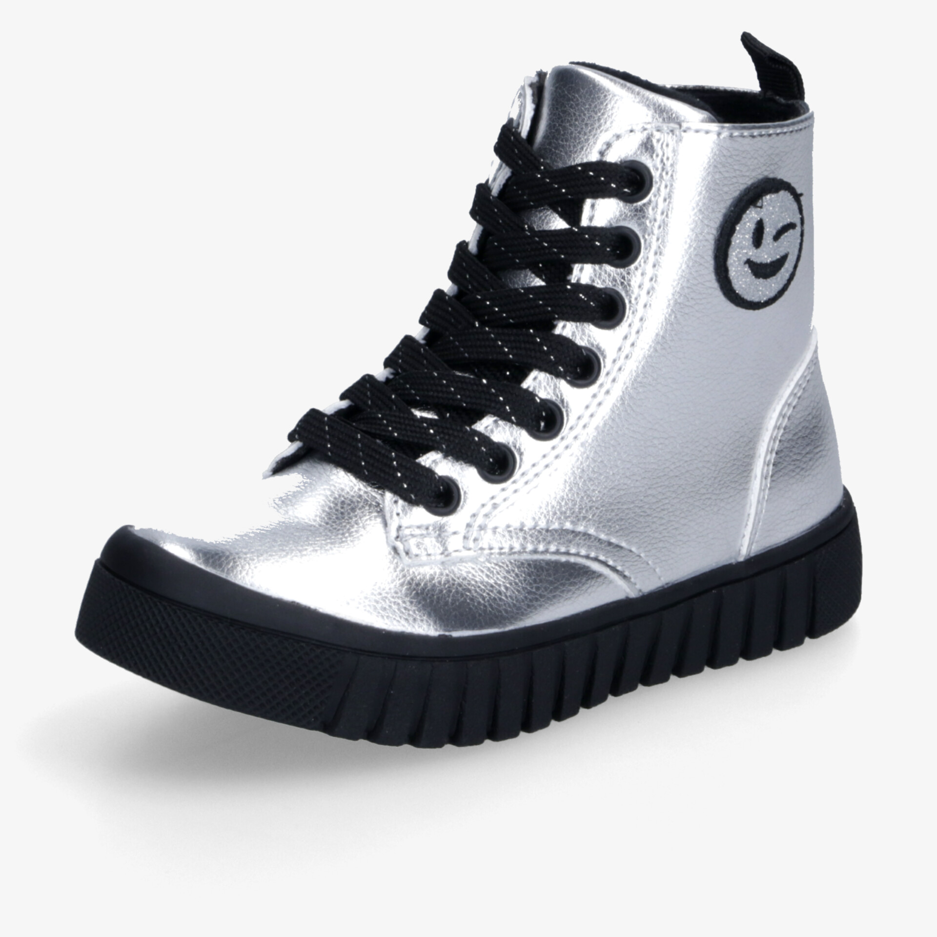 DooDogs Kinder Schnürstiefel silber