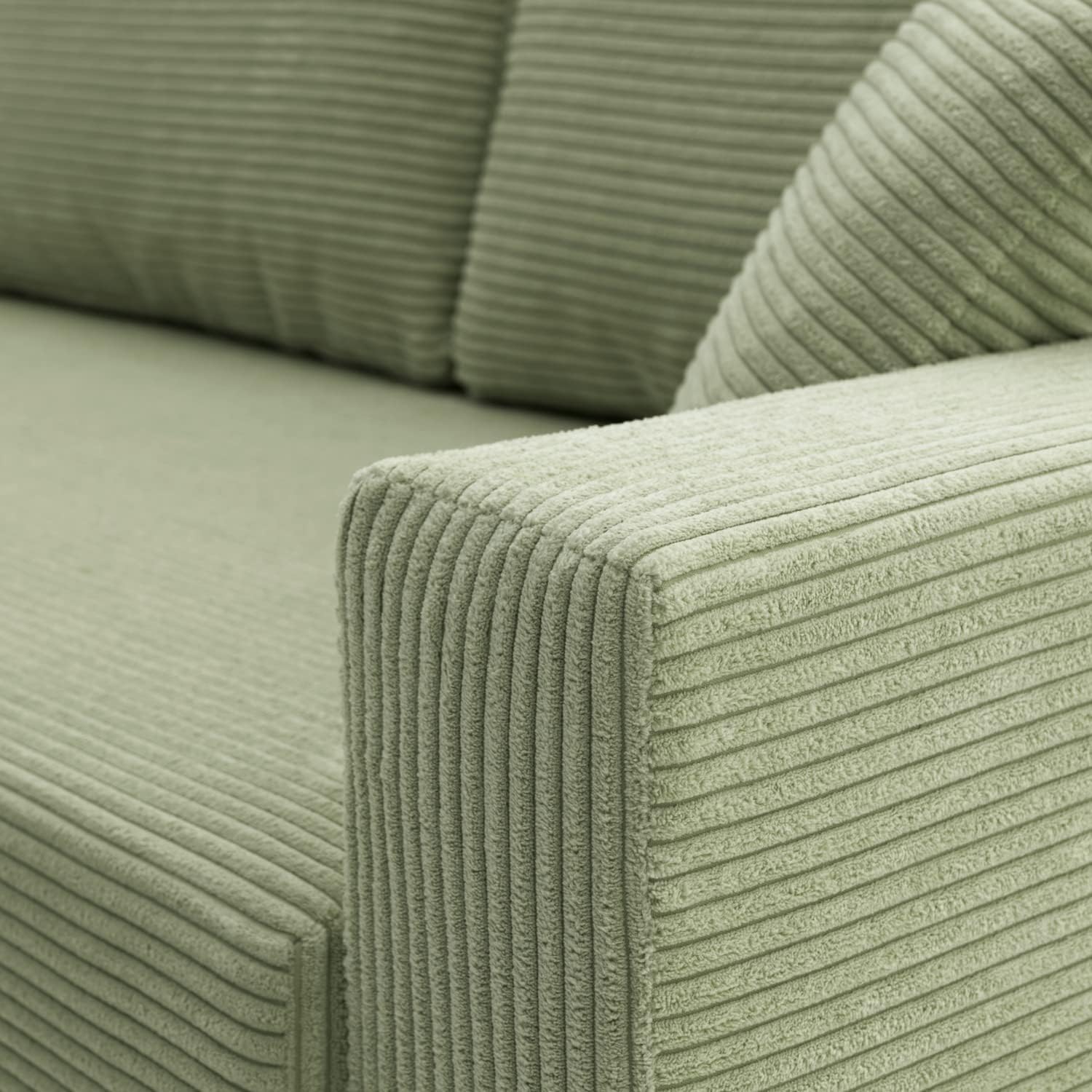 Sofa Aikido I 150x85 - mit schlaffunktion - Farben zur Auswahl - modernen Sofa - mit Bettkasten - Moderner Cordstoff - Stoff POSO (POSO 022)