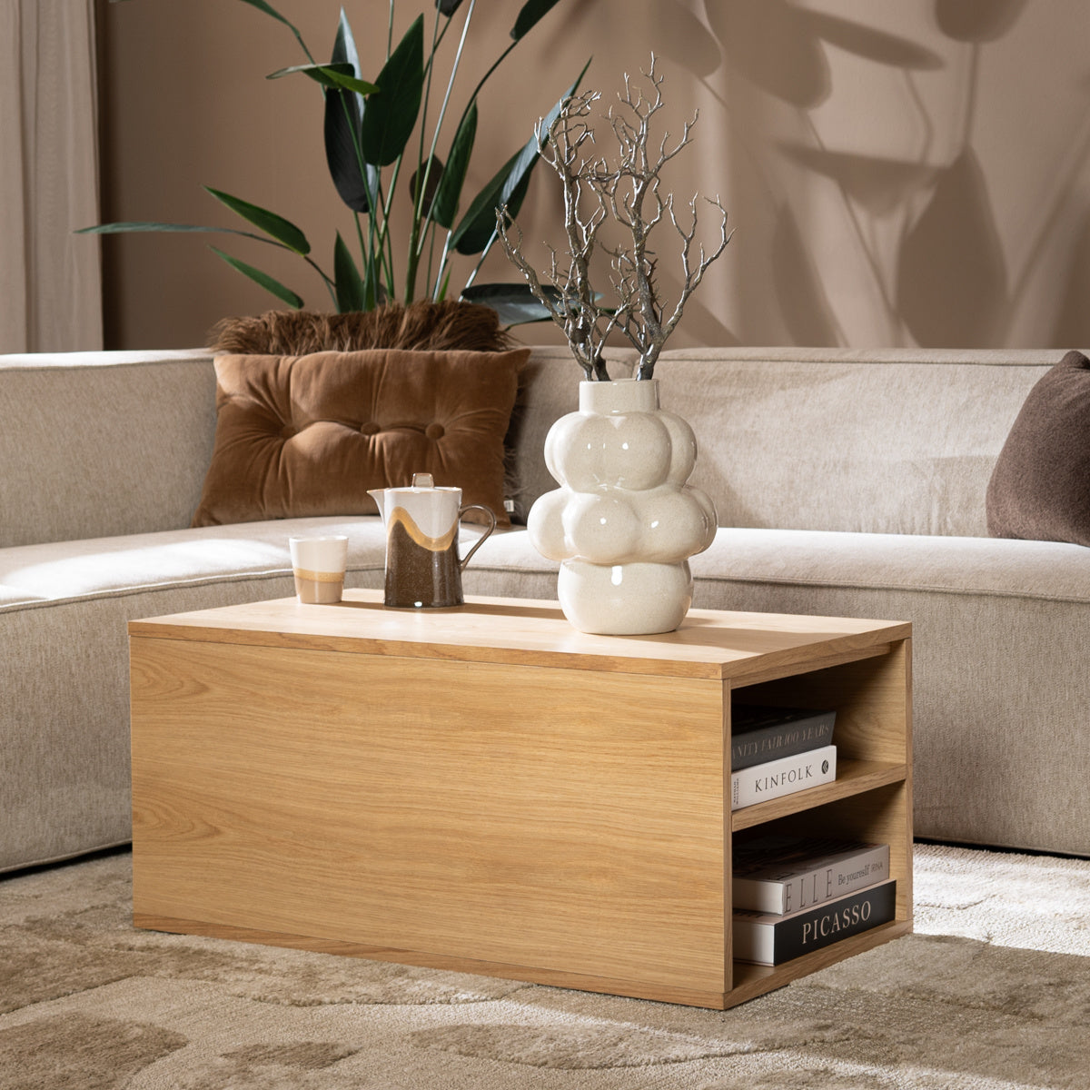 Bronx71 Salontafel Jaxx 88x46 cm blank eiken