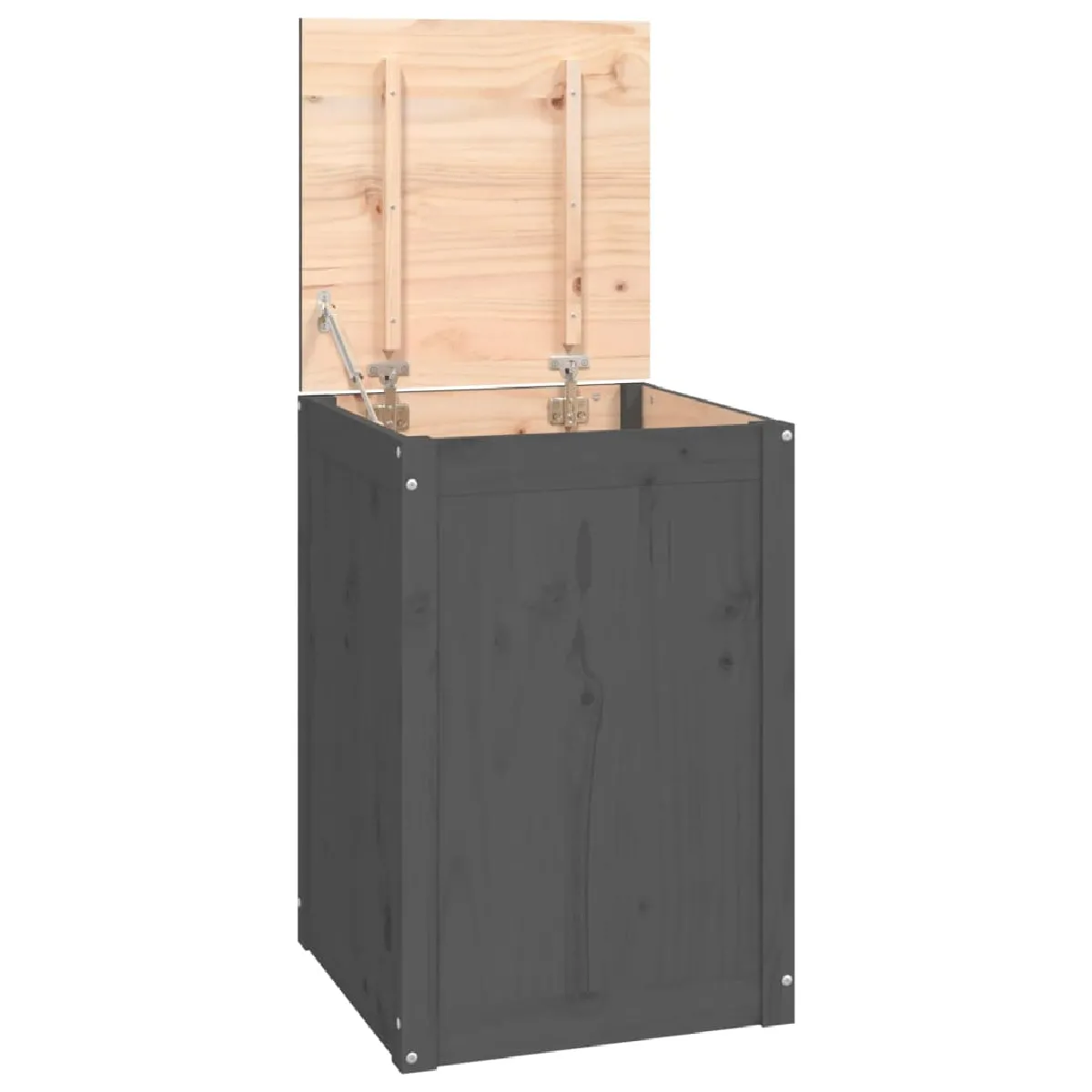 vidaXL Boîte à linge Gris 823566