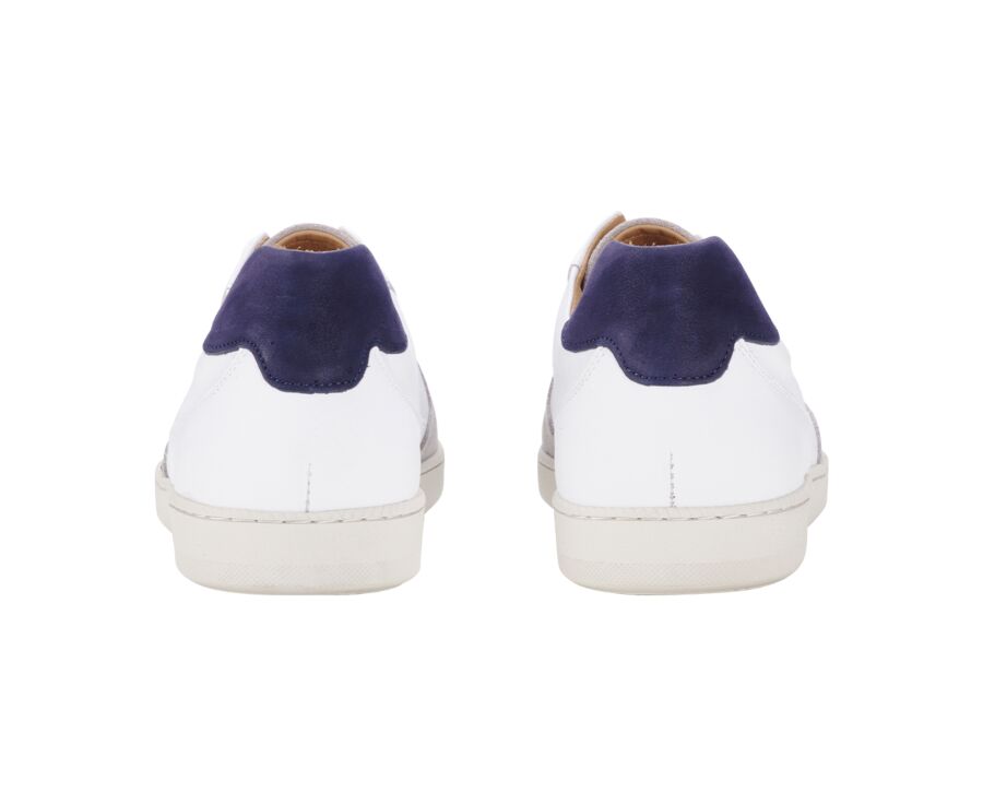 Sneakers homme cuir Velours Gris Clair et Cuir Blanc - BORONIA