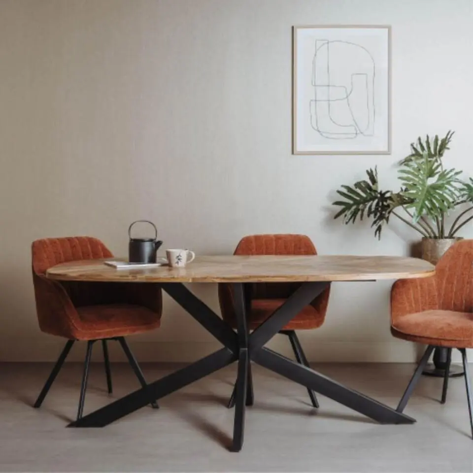 Tower Living Silvi eettafel visgraat naturel 180x100x78