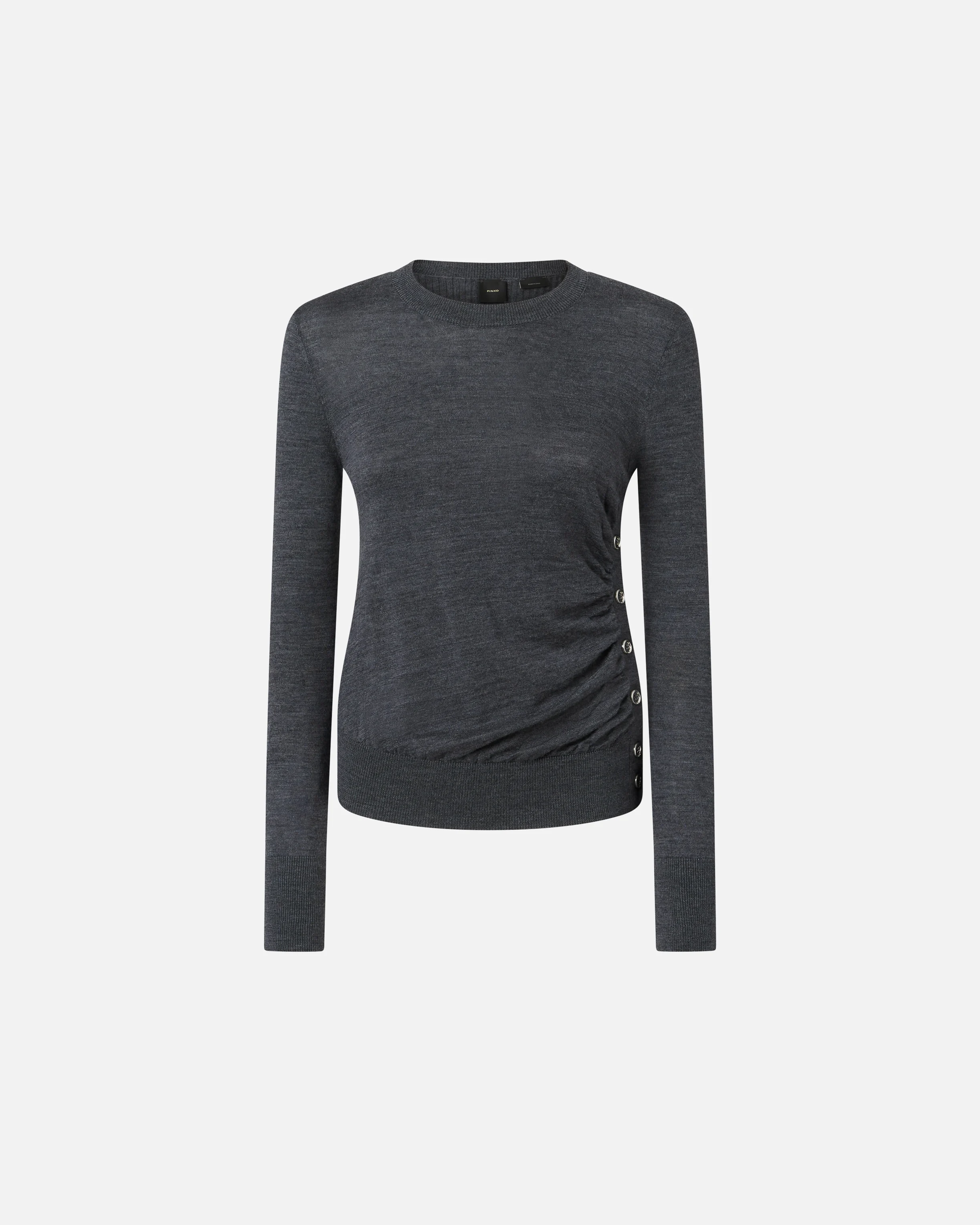 Pull avec boutons latéraux | Gris