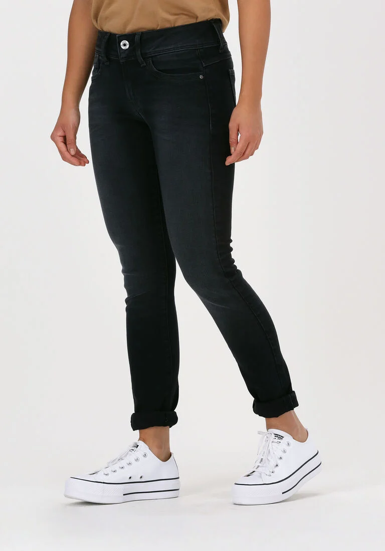 G-STAR RAW grijze g-star raw skinny jeans lynn mid skinny wmn