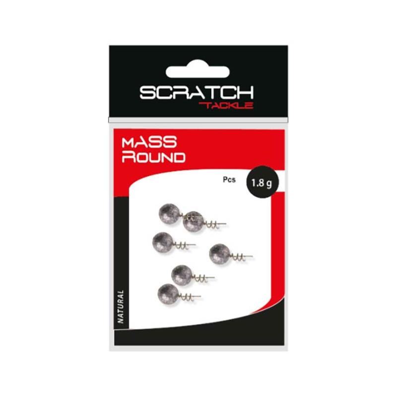 Tête Plombée Scratch Tackle Mass Round